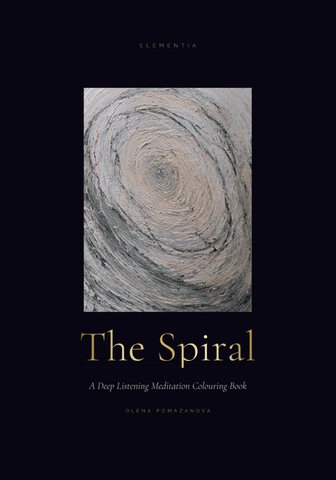 The Spiral, a deep listening meditation colouring book