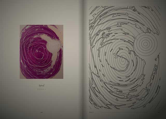 Spiral, Detail I and Spiral, I, pages 106 and 107 from the book